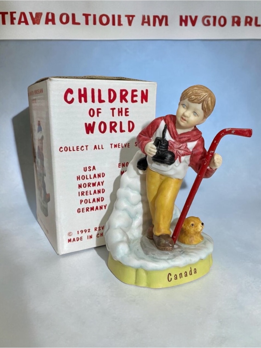 Vintage 1992 Children of the World CANADA Figurine